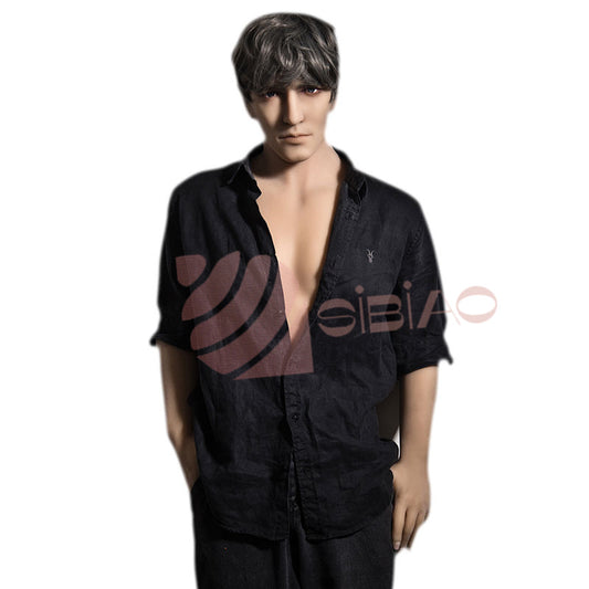 175cm TPE Male Sex Doll with Black Shirt