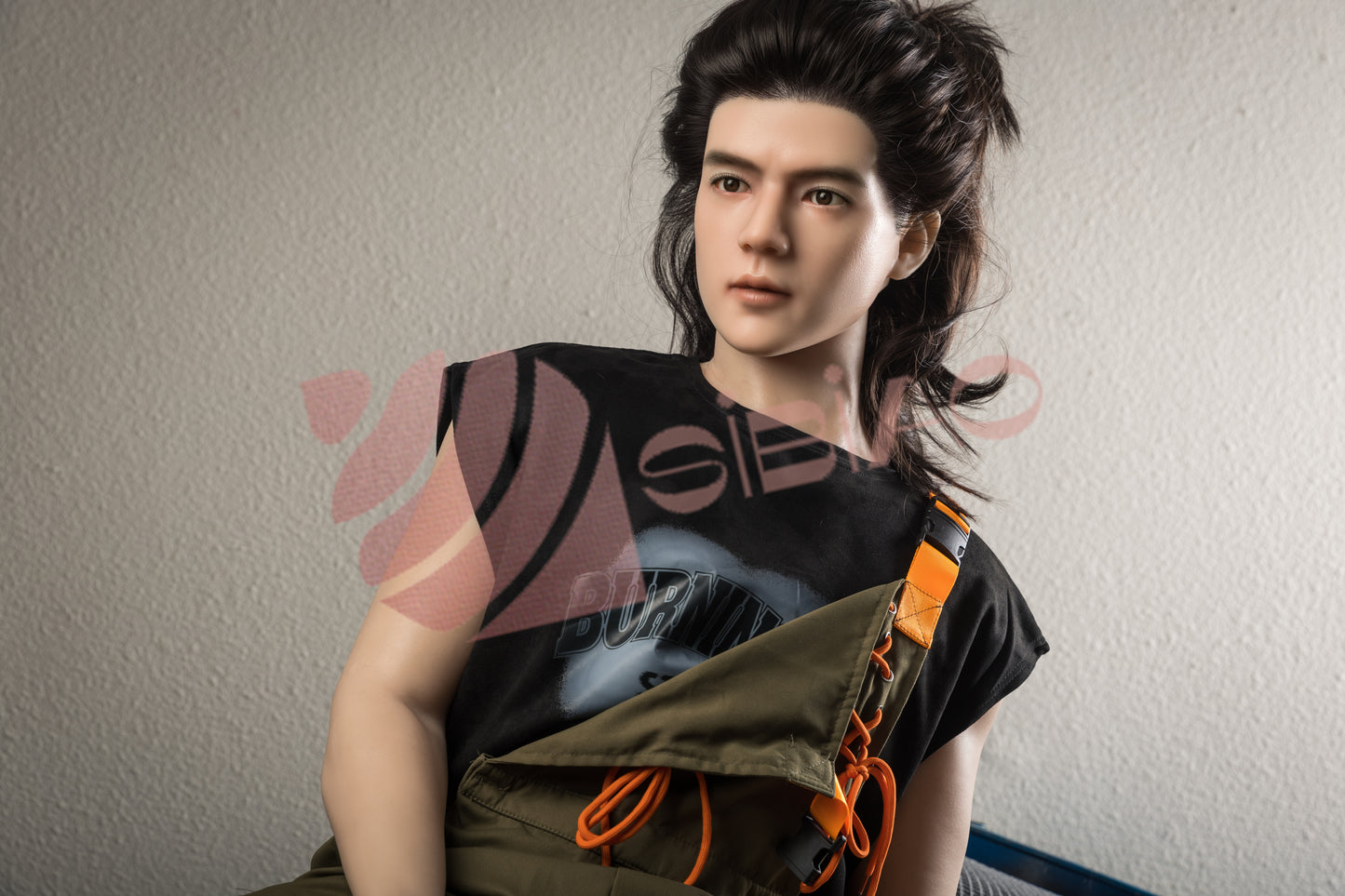 165cm TPE Male Sex Doll with Long Black Hair