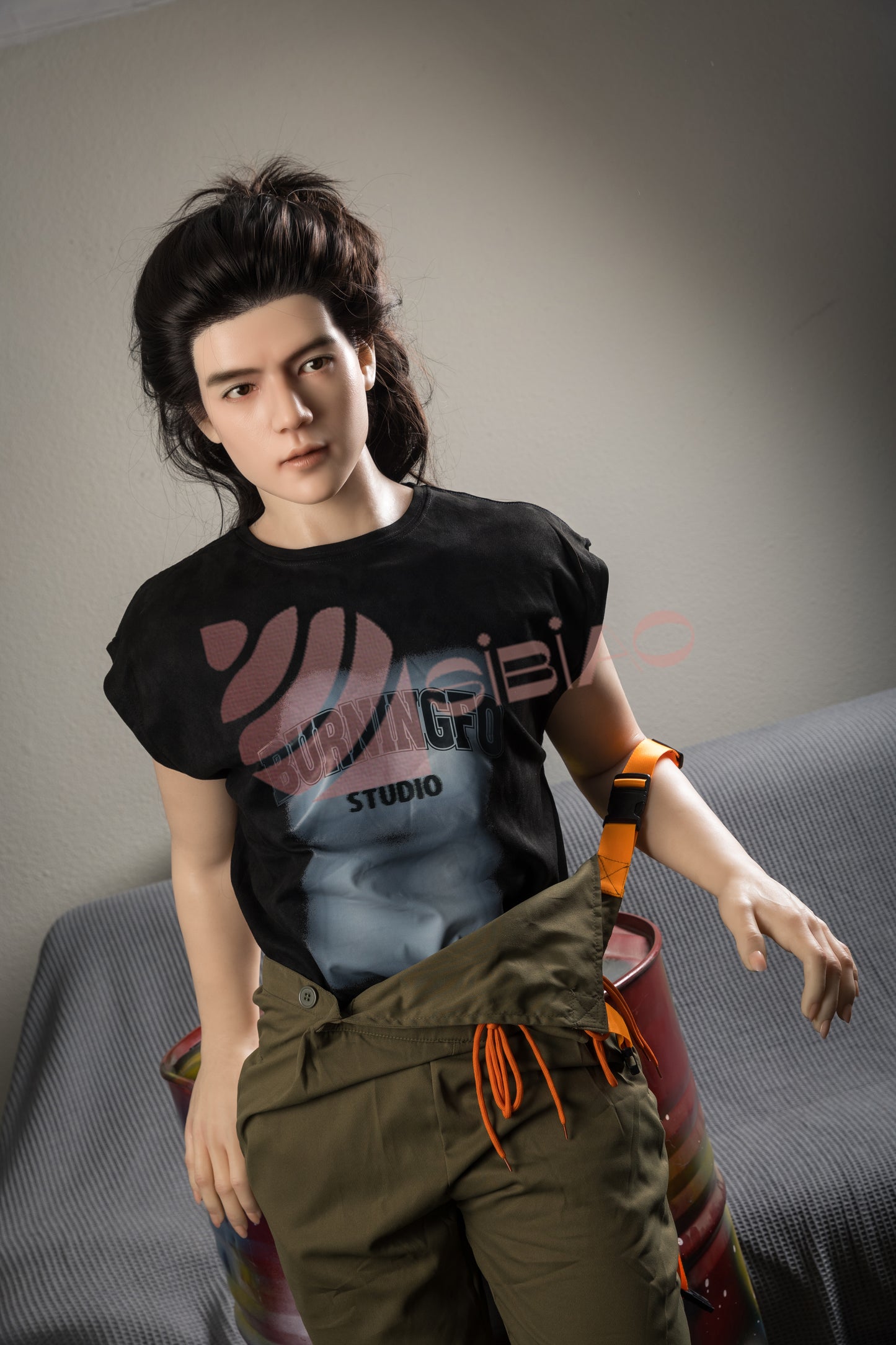 165cm TPE Male Sex Doll with Long Black Hair