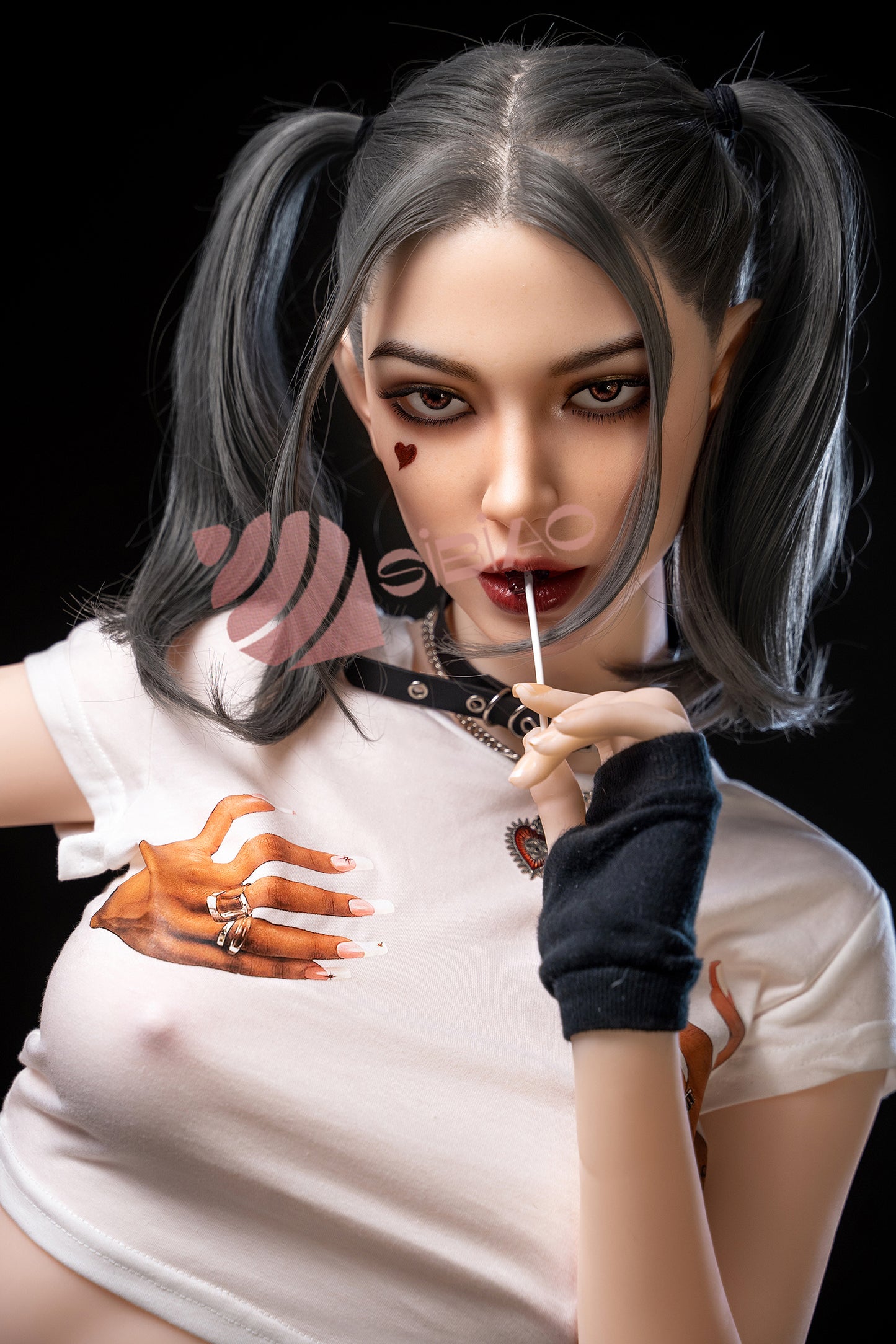 173cm/67in. SIA#173-M7 Harley Quinn Sexy Cos Real Doll With Mouth Glue（Free shipping in the continental US and EU）